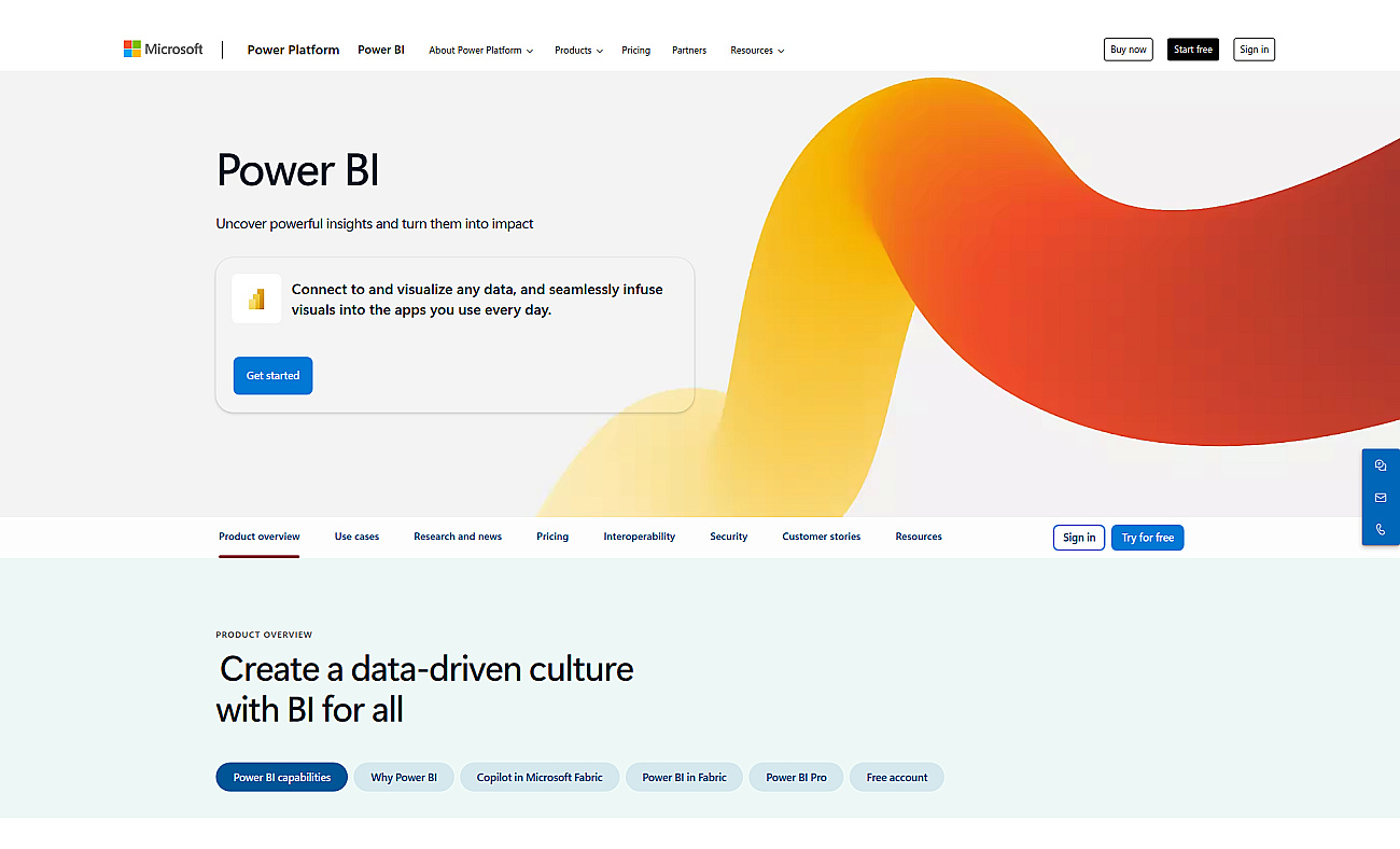 Microsoft Power BI screenshot