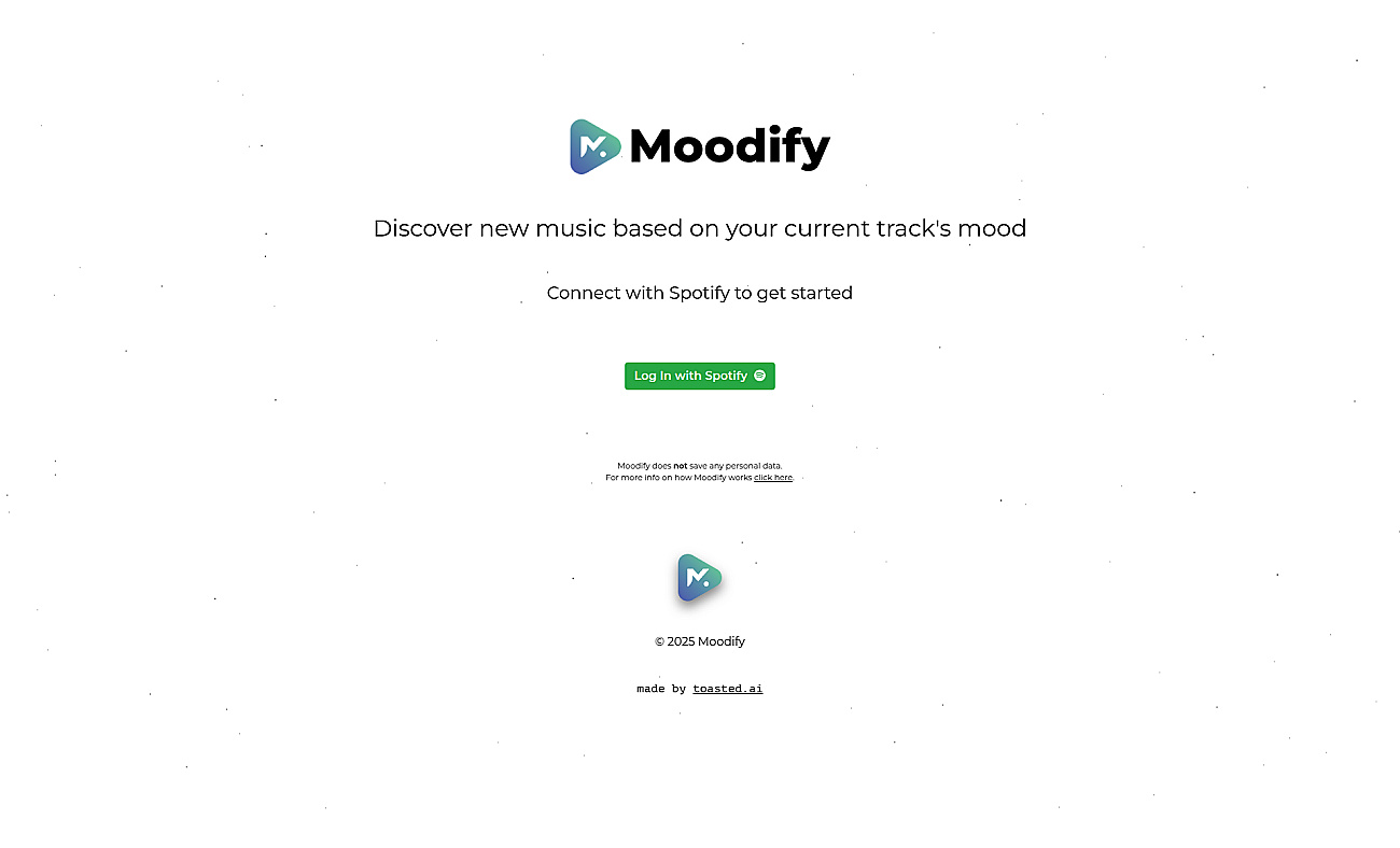 Moodify screenshot