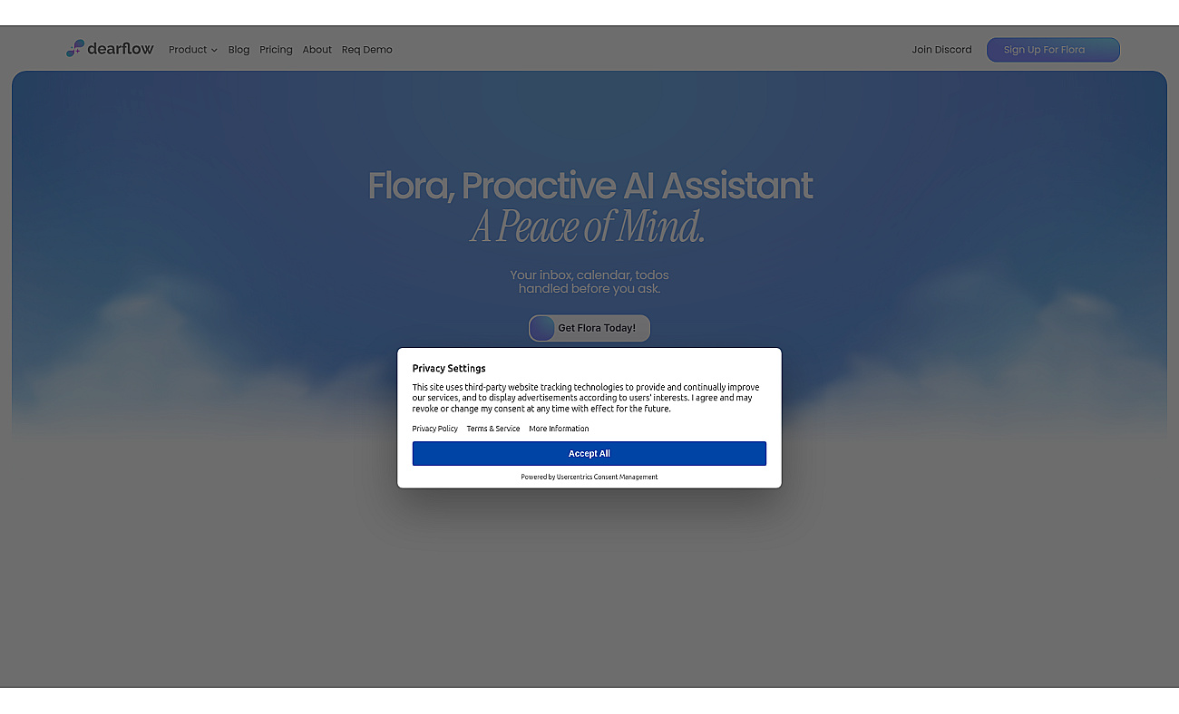 DearFlow screenshot