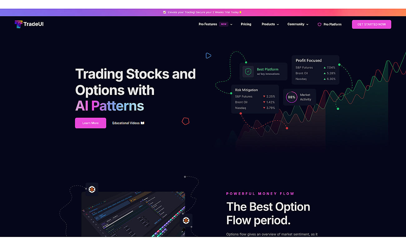 TradeUI screenshot