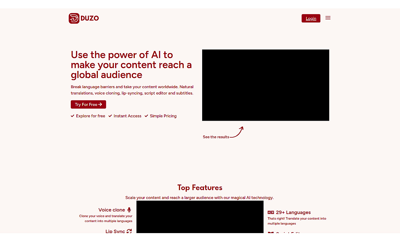 Duzo Ai Video Translation screenshot