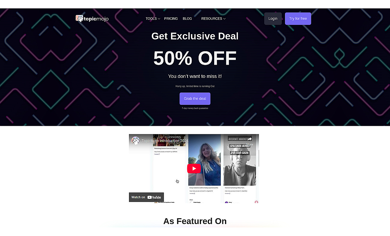 Topicmojo screenshot