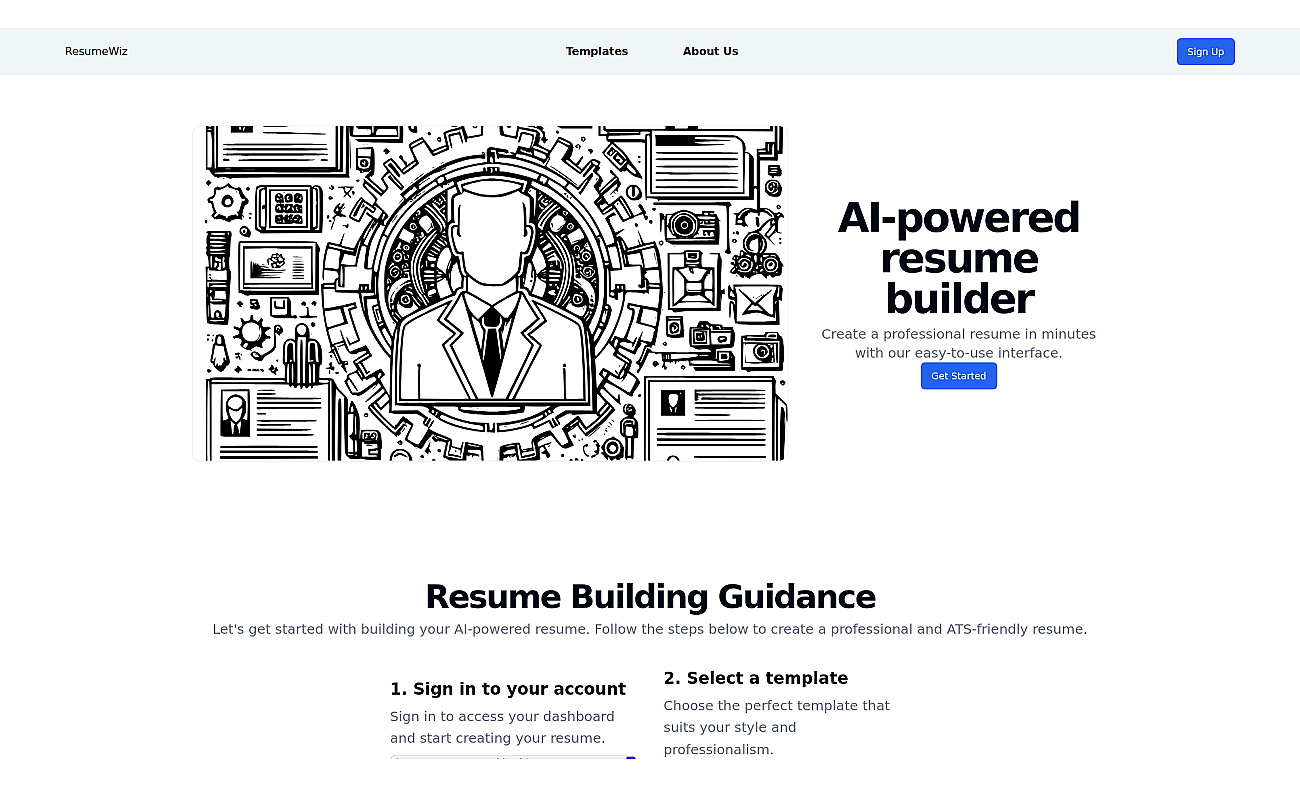 ResumeWiz screenshot