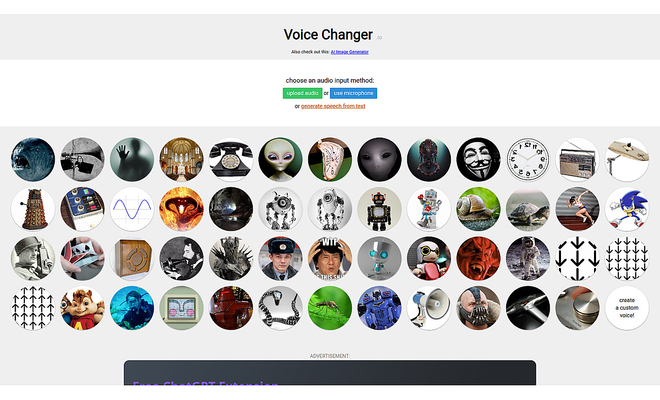 Voicechanger.io screenshot