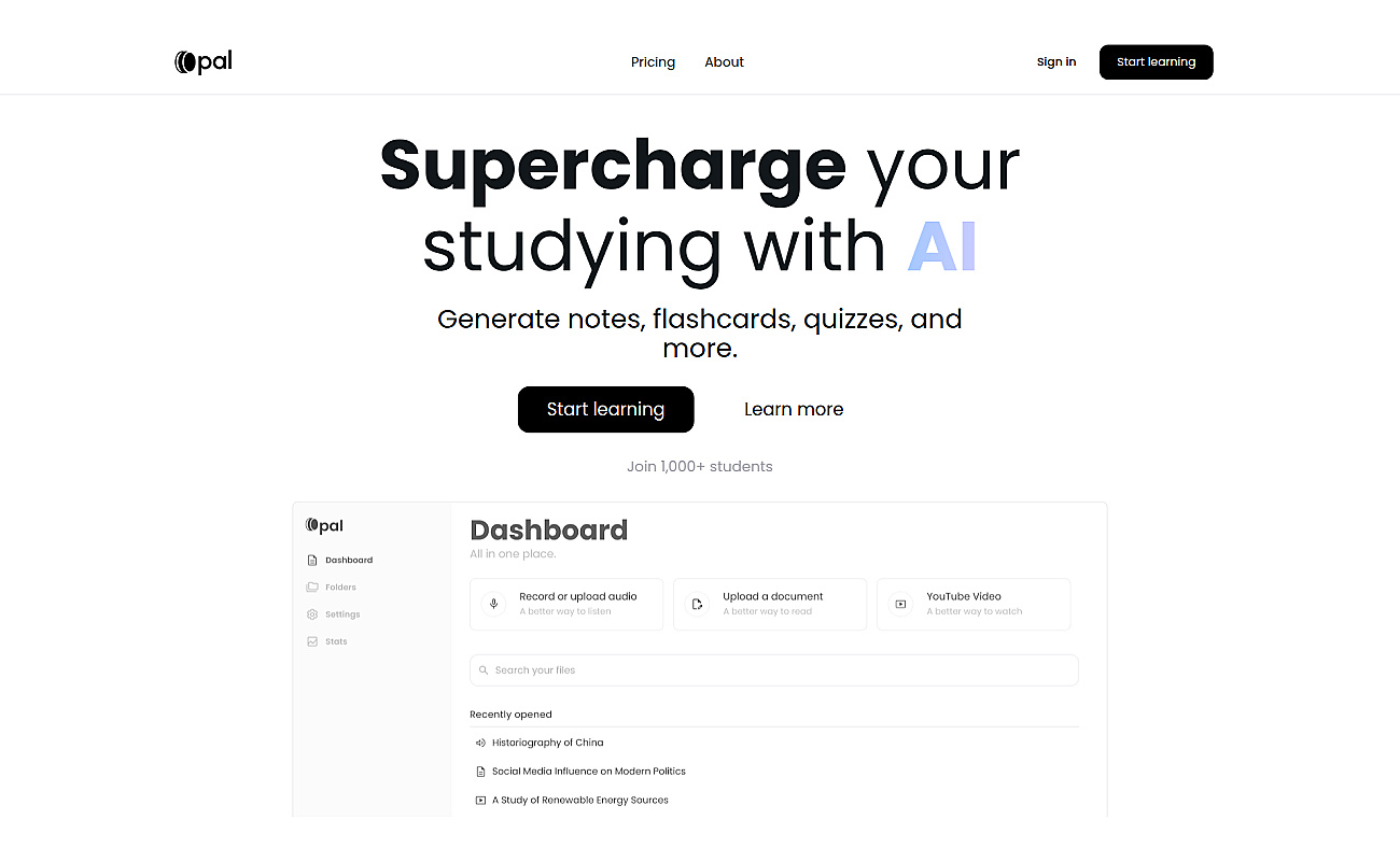 Opal screenshot