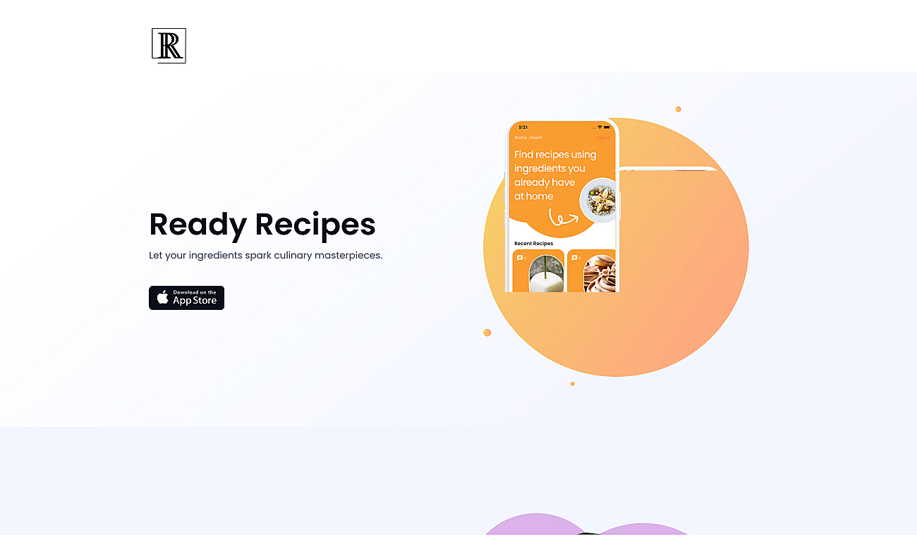 Ready recipes screenshot
