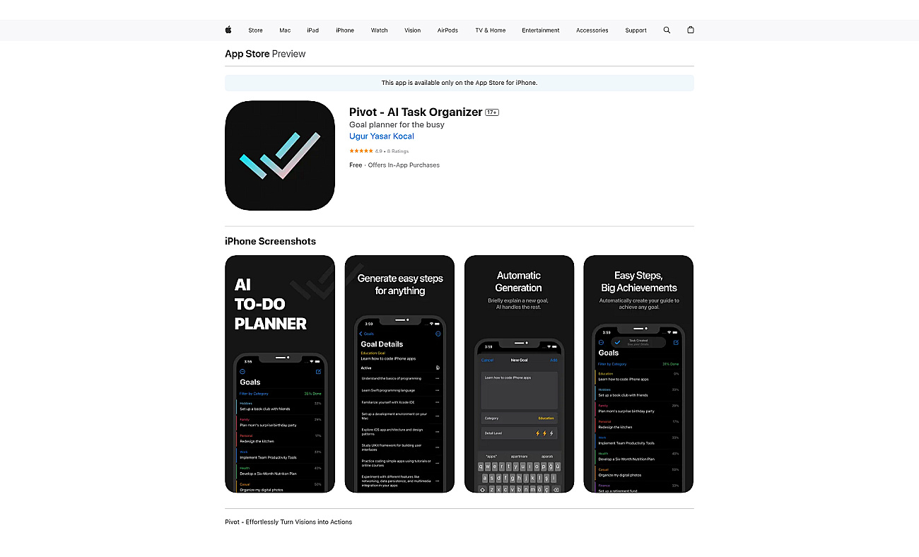 Pivot screenshot