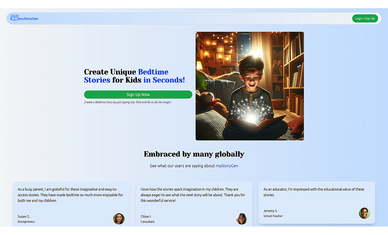 myStoryGen screenshot