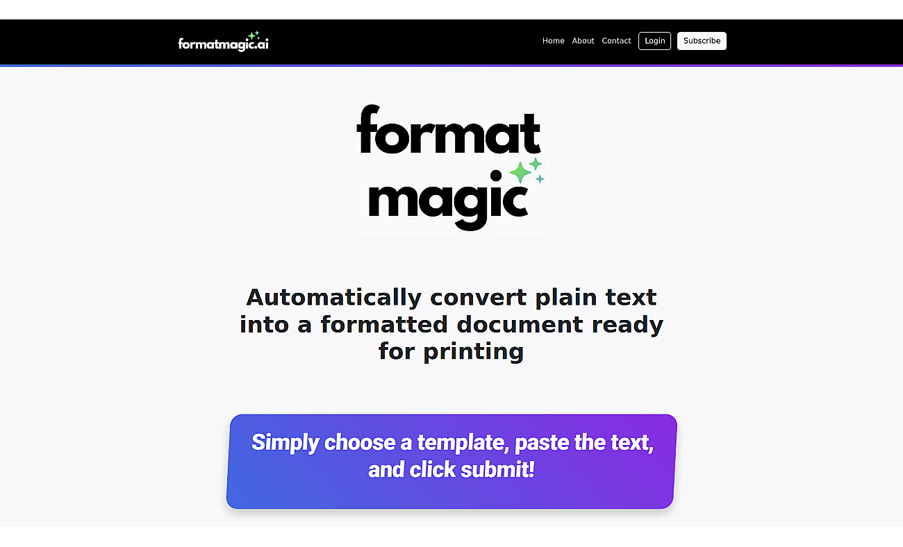 Format Magic screenshot
