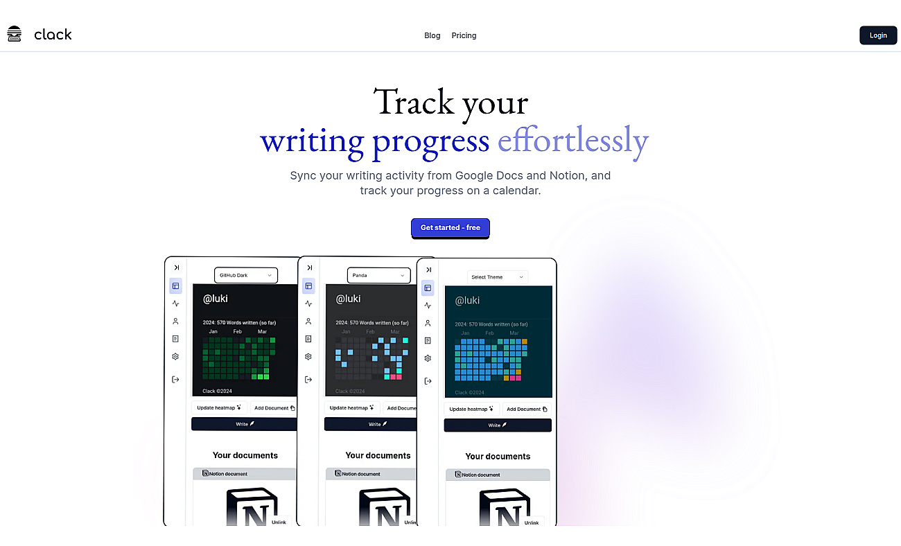 Clack screenshot