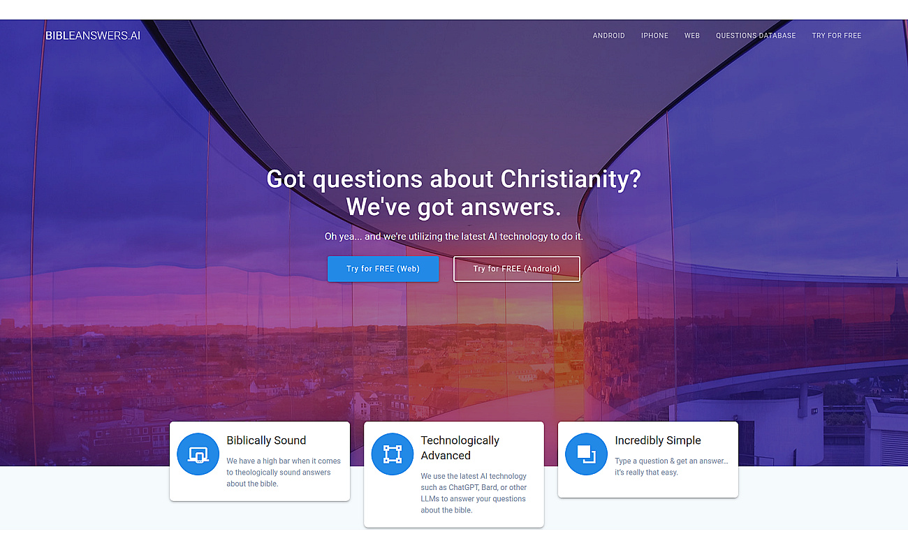 Bible Answers AI screenshot