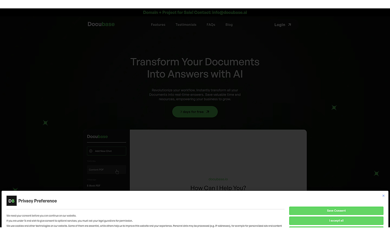 DOCUBASE.AI screenshot