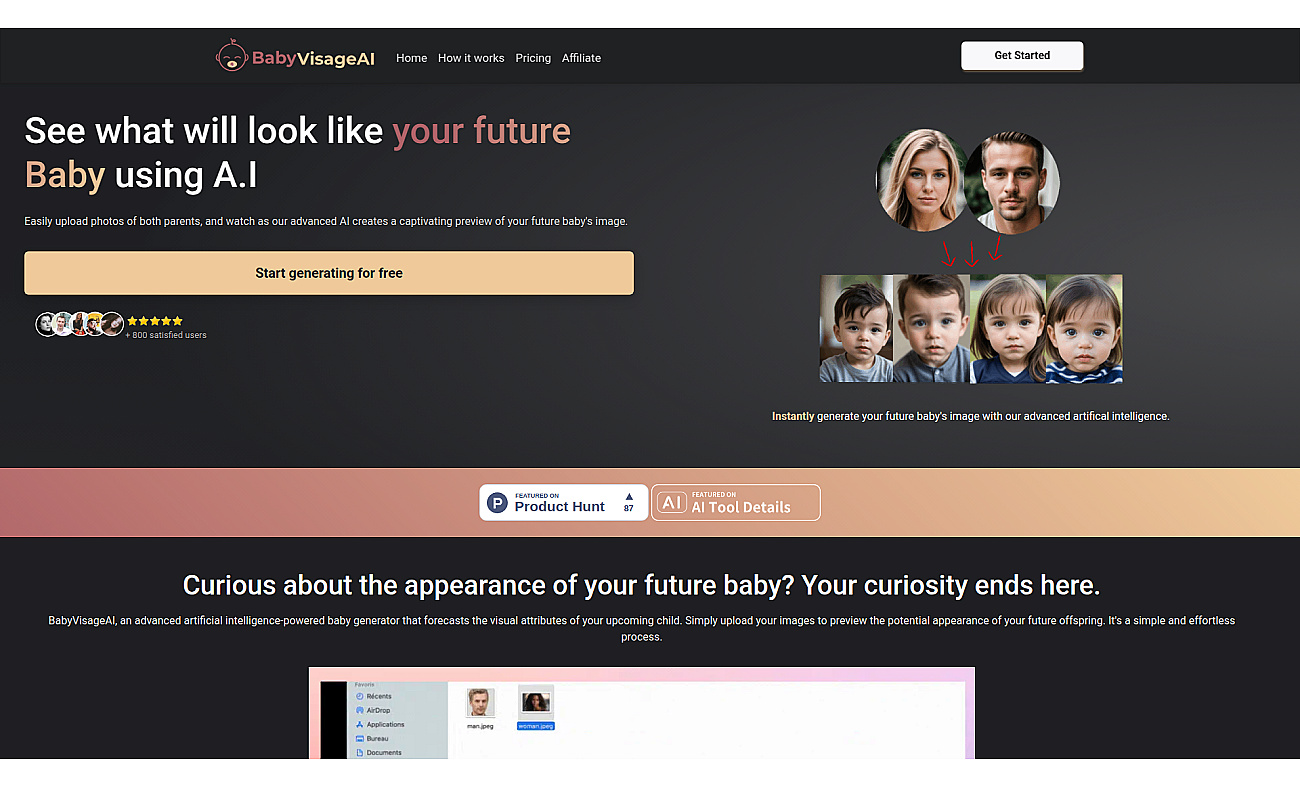 BabyVisageAI screenshot