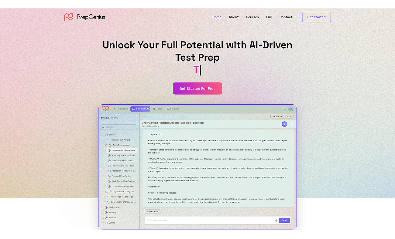 PrepGenius screenshot