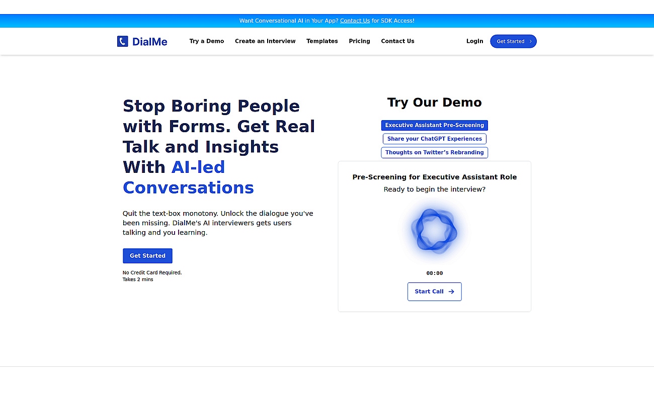 DialMe screenshot