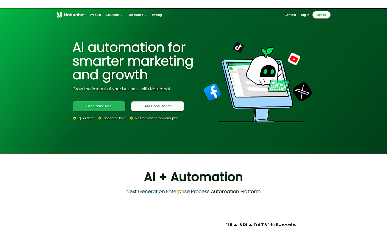 Naturobot RPA screenshot