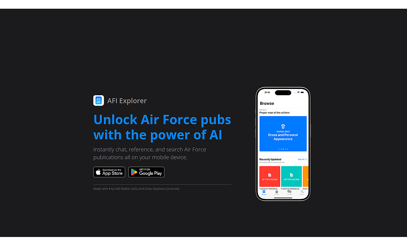 AFI Explorer screenshot