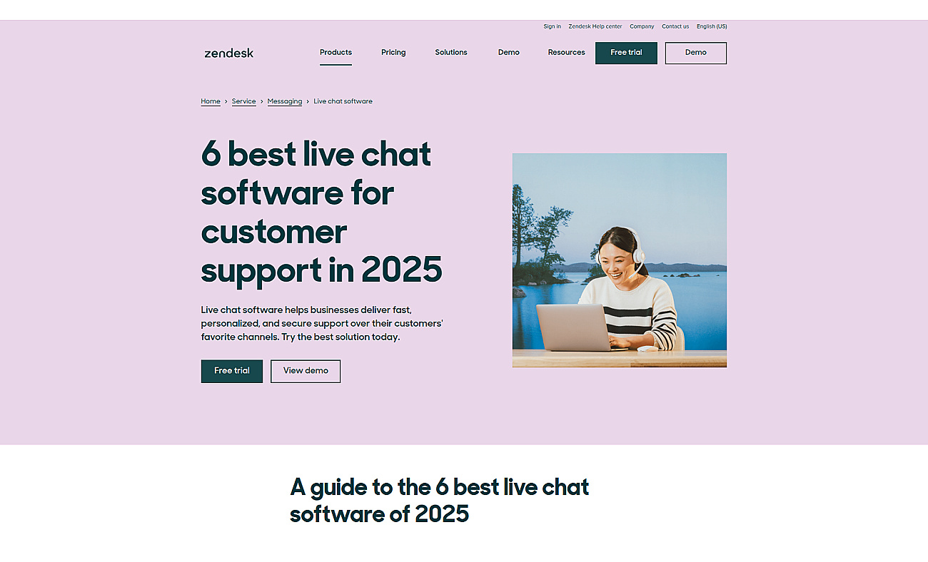 Zendesk Chat screenshot
