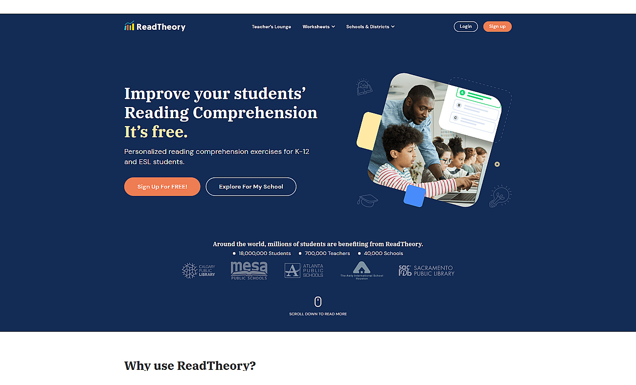 ReadTheory screenshot
