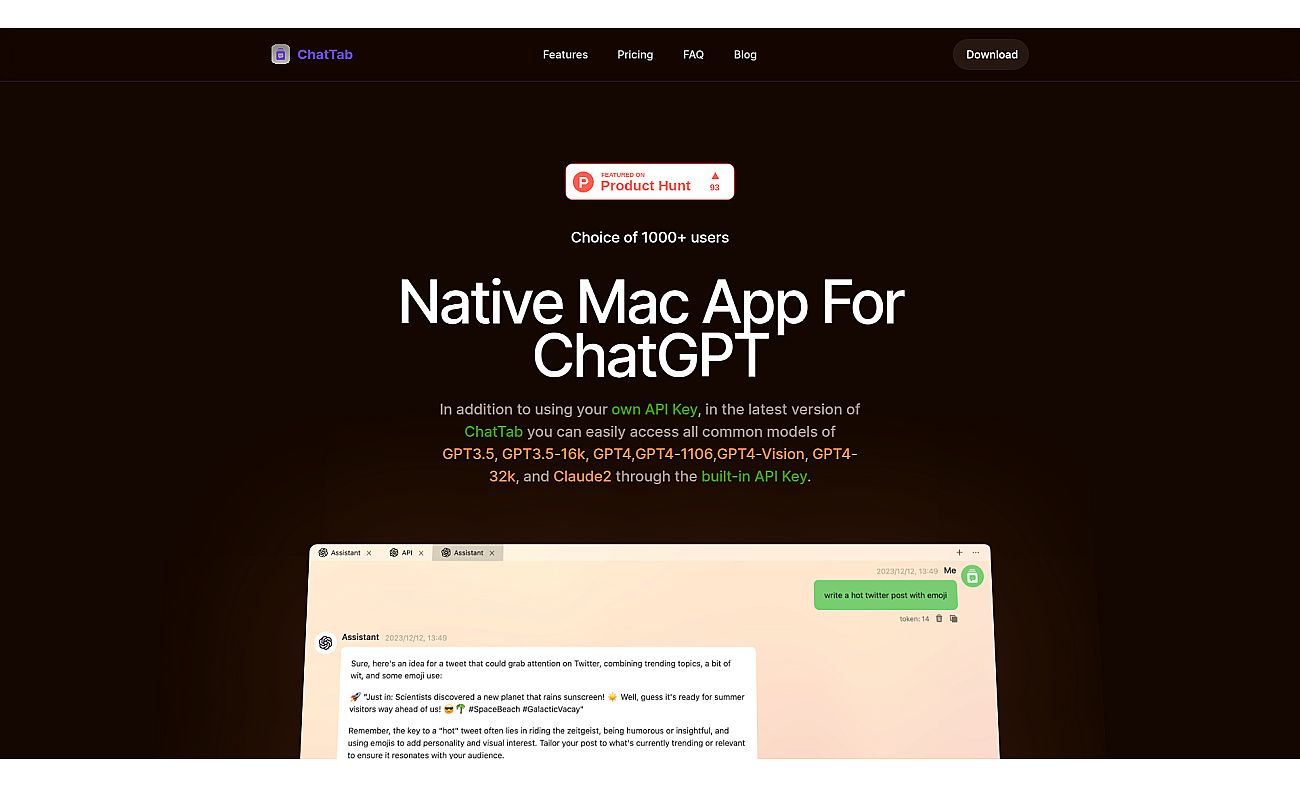 ChatTab screenshot