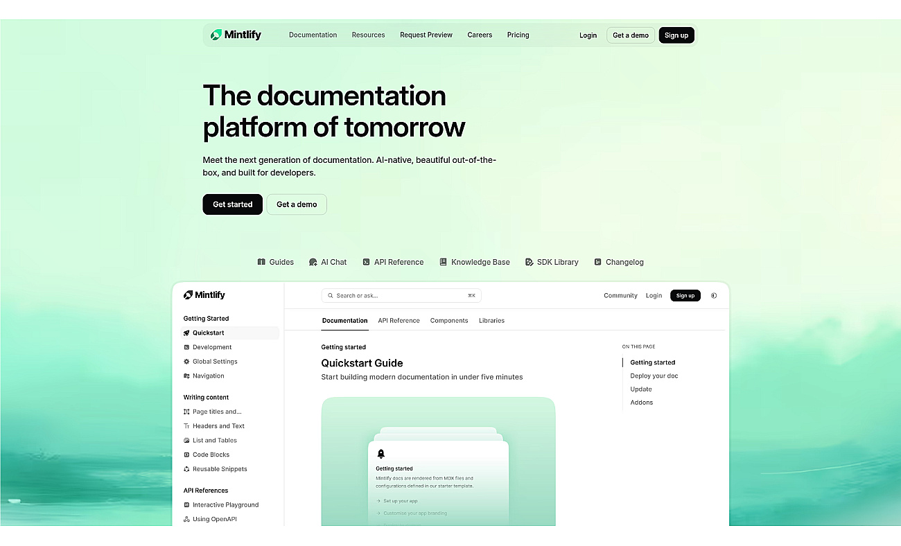 Mintlify screenshot