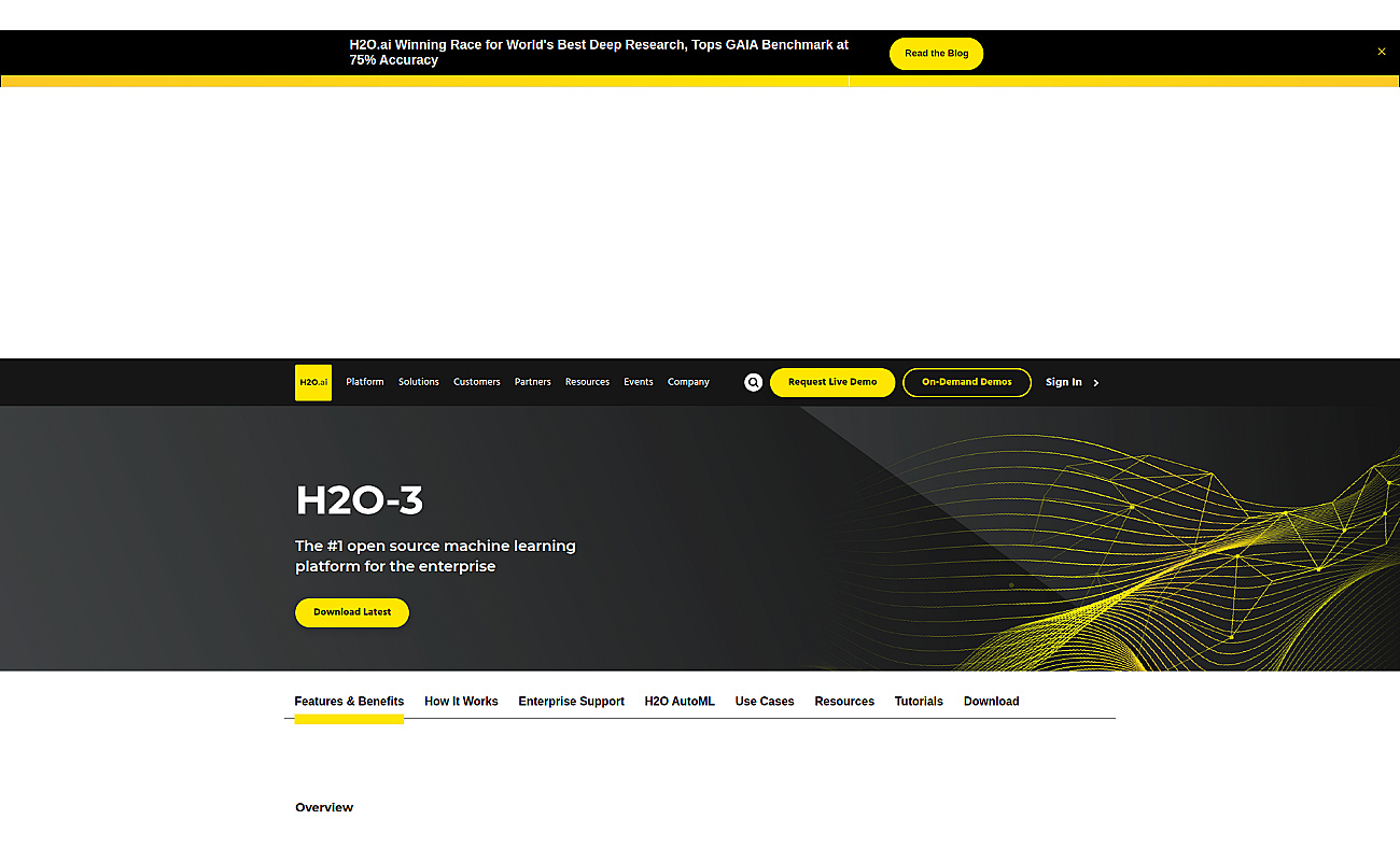 H2O AI Platform screenshot