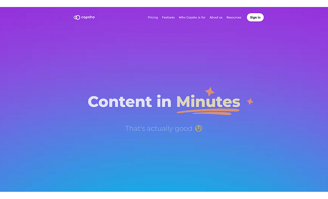 Capsho screenshot