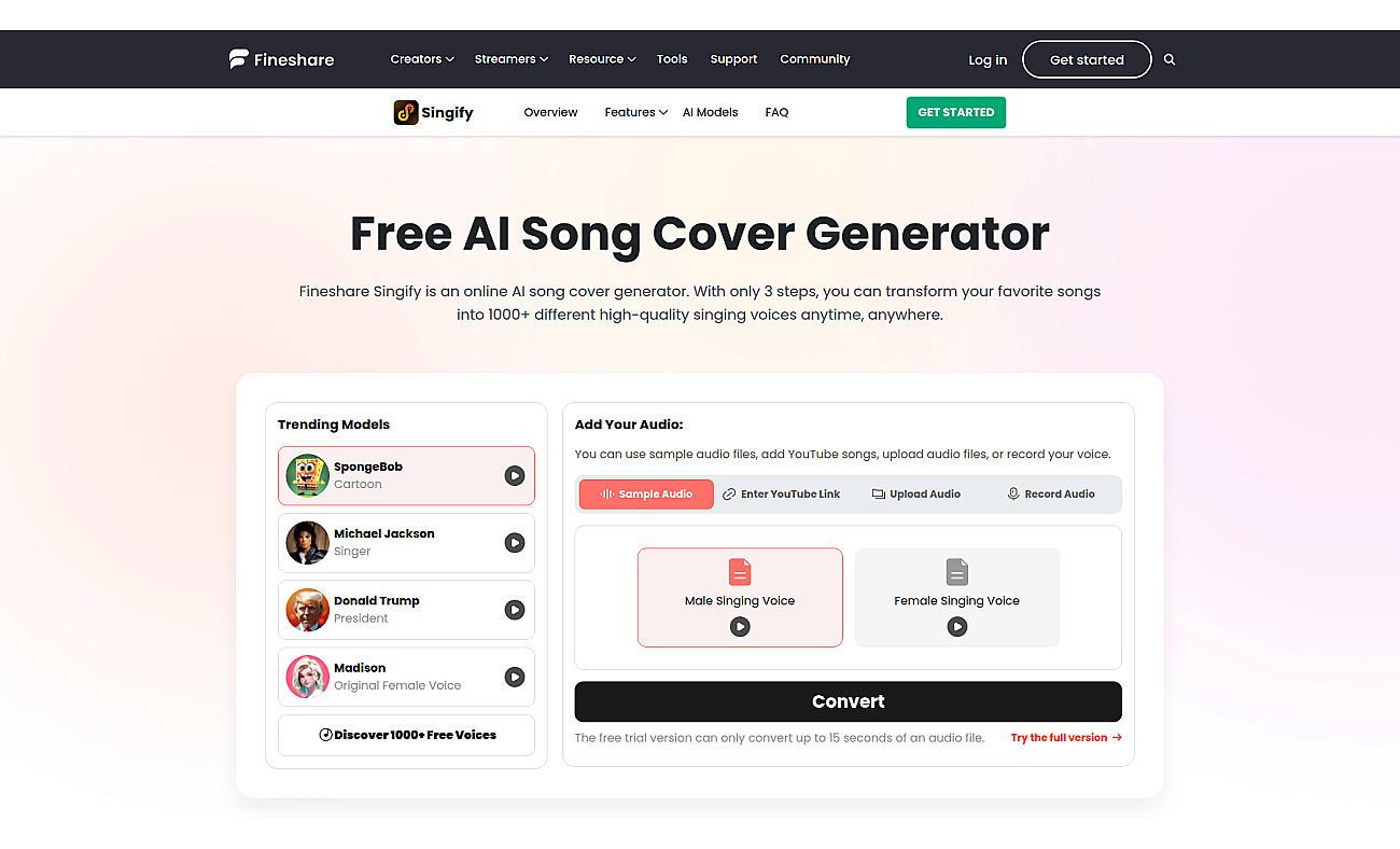 FineShare Singify screenshot