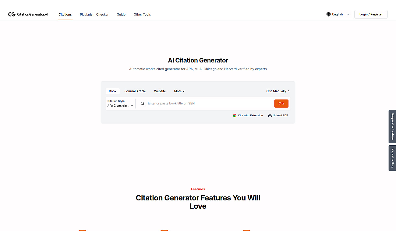 Citation Generator AI screenshot