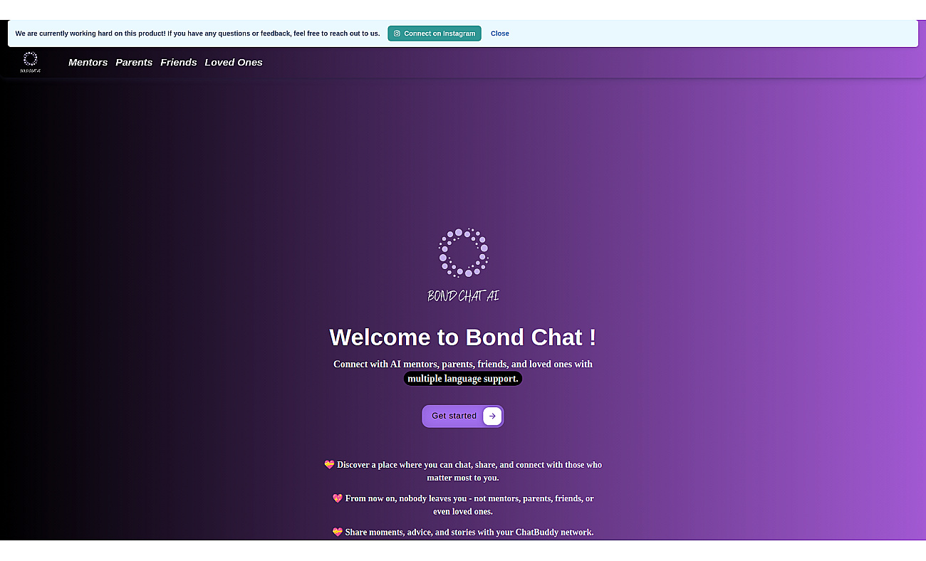 Bond Chat screenshot