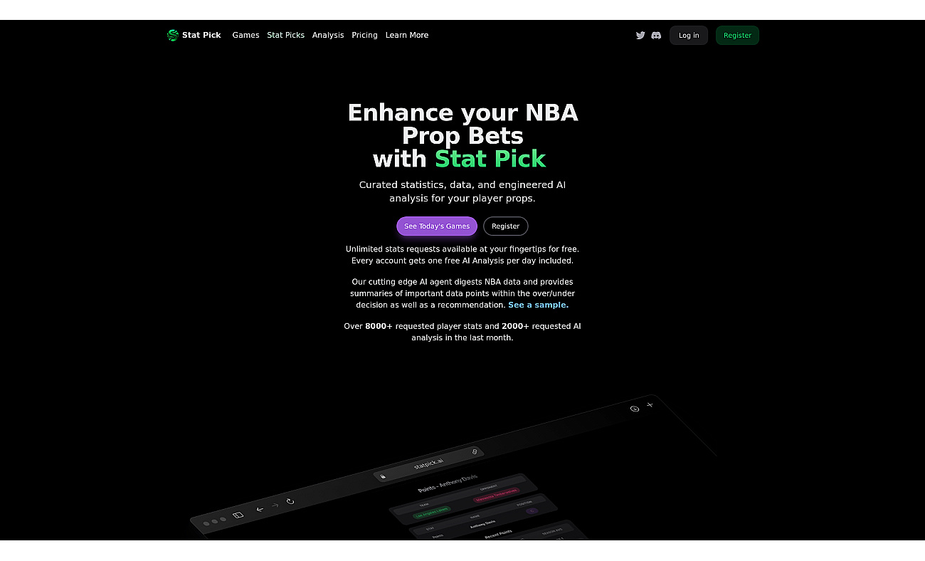 Stat Pick AI screenshot