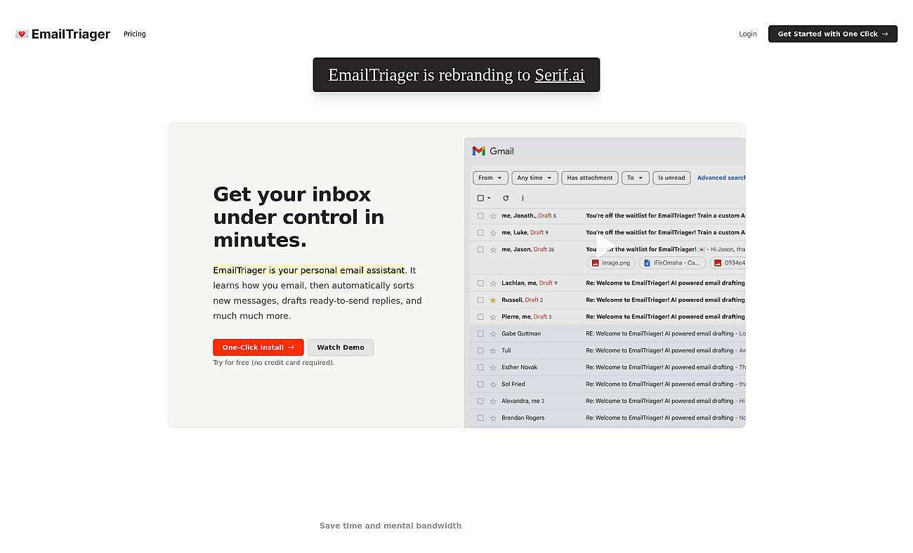 EmailTriager screenshot