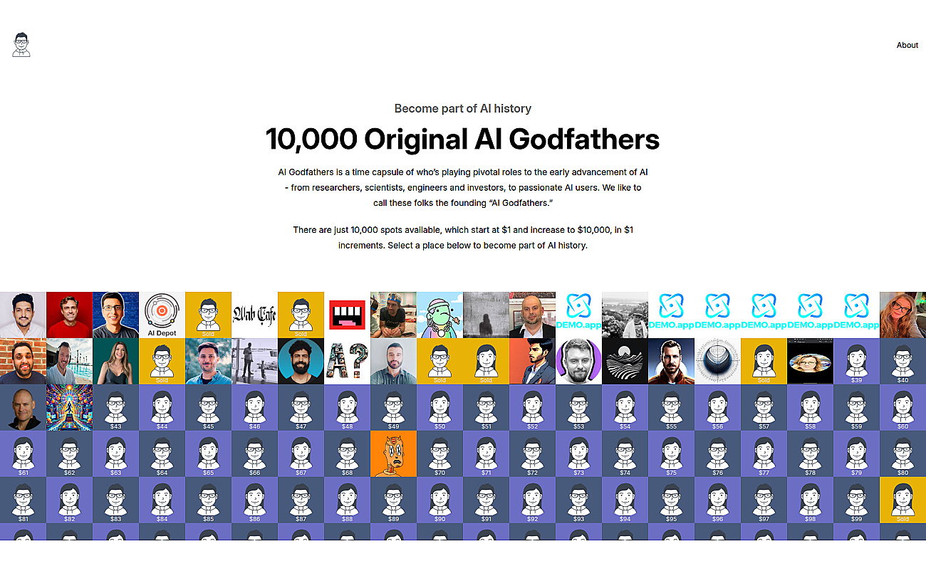 10,000 Original AI Godfathers screenshot