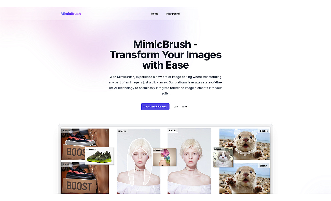 Mimicbrush ai screenshot