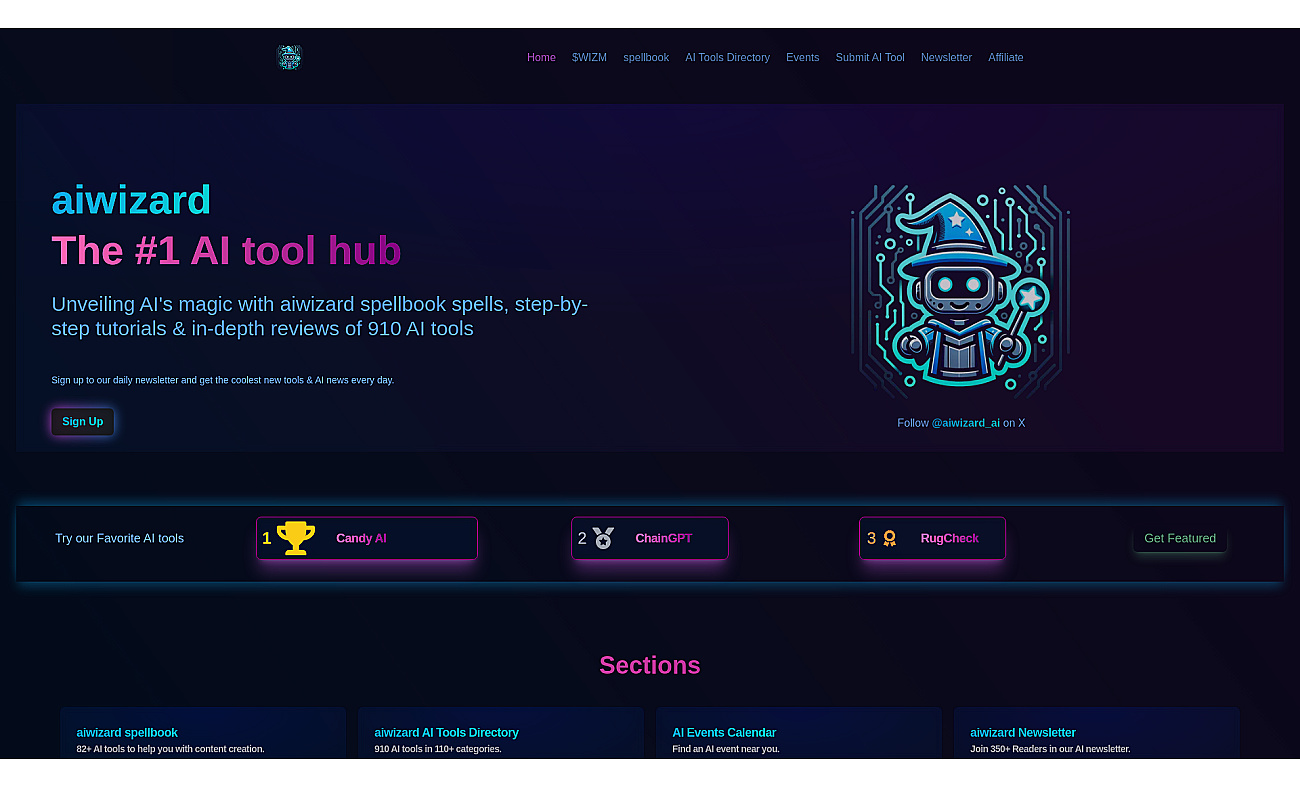 AIWizard screenshot