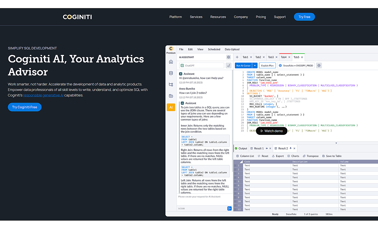 Coginiti screenshot