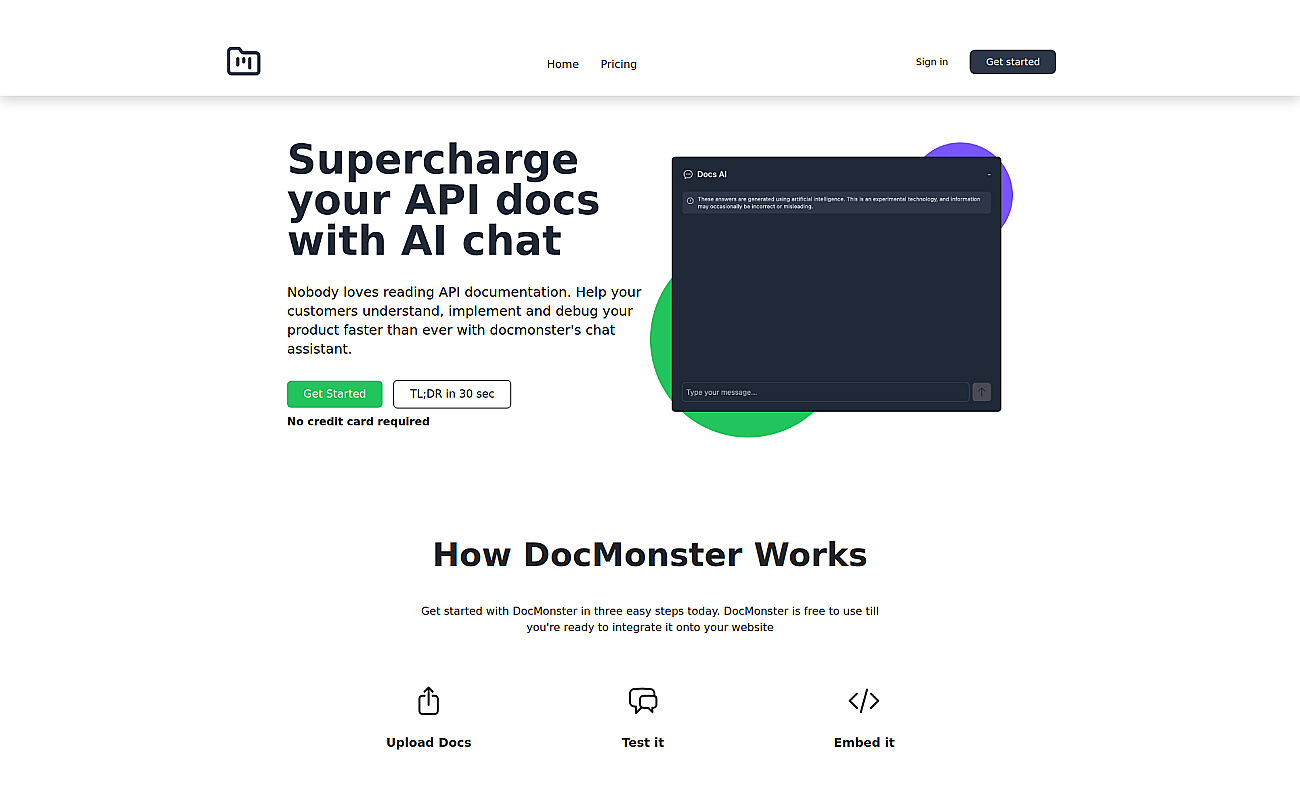 Docmonster screenshot