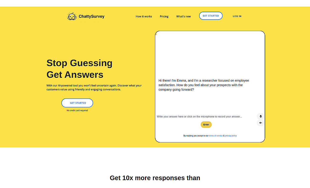 ChattySurvey screenshot