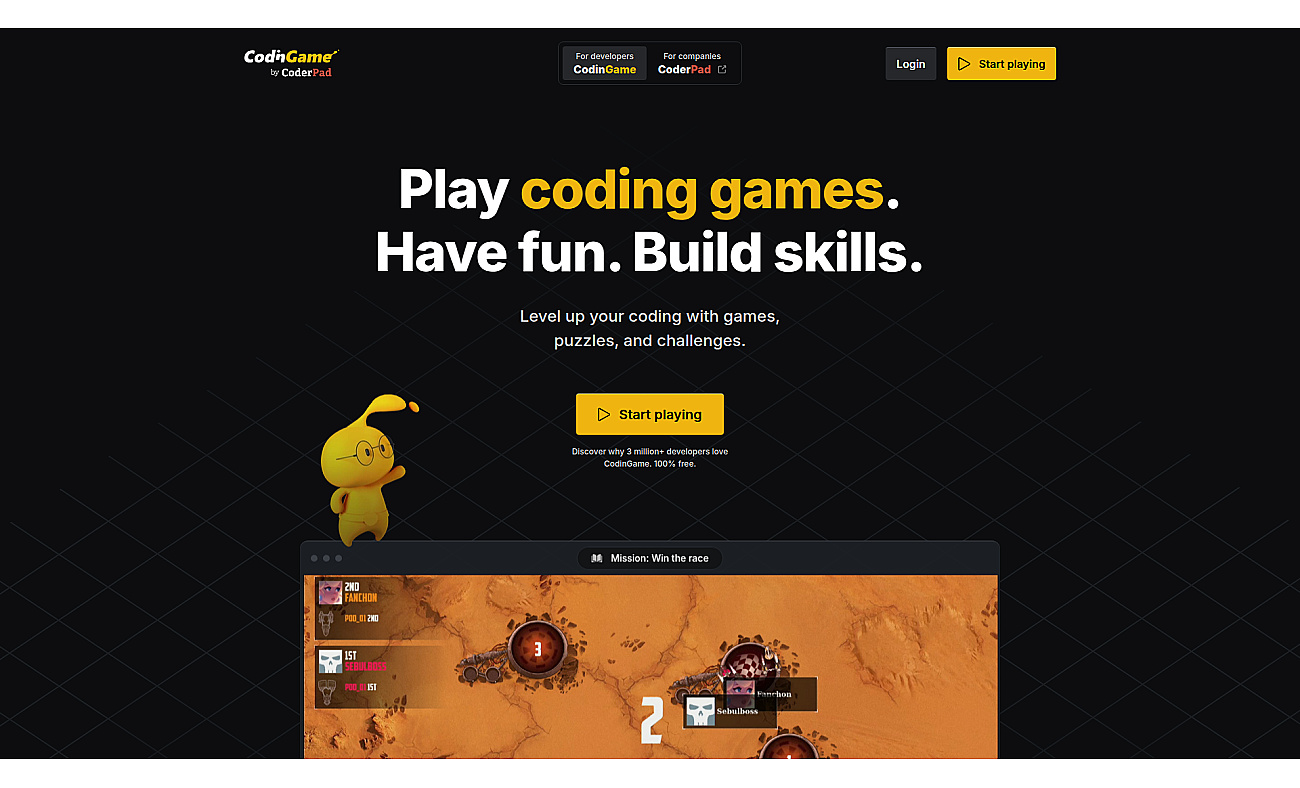 CodinGame screenshot