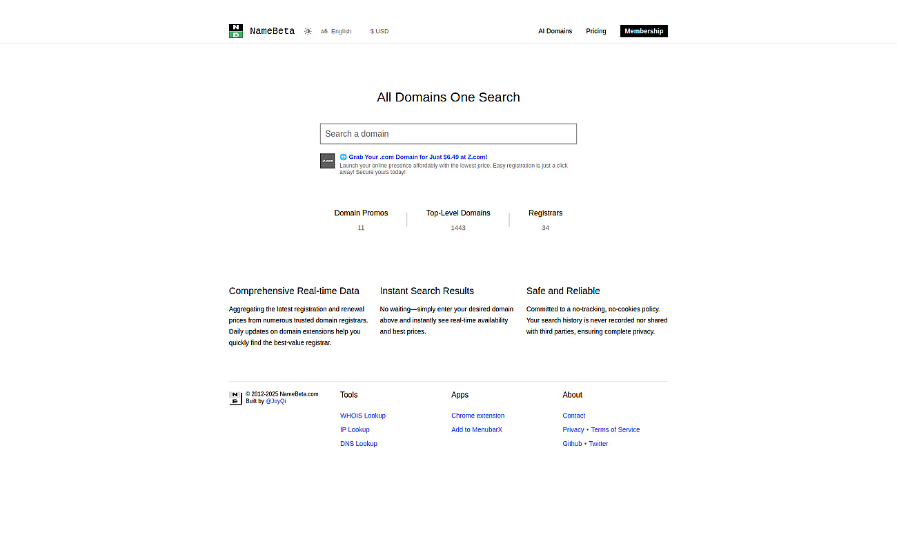 NameBeta screenshot