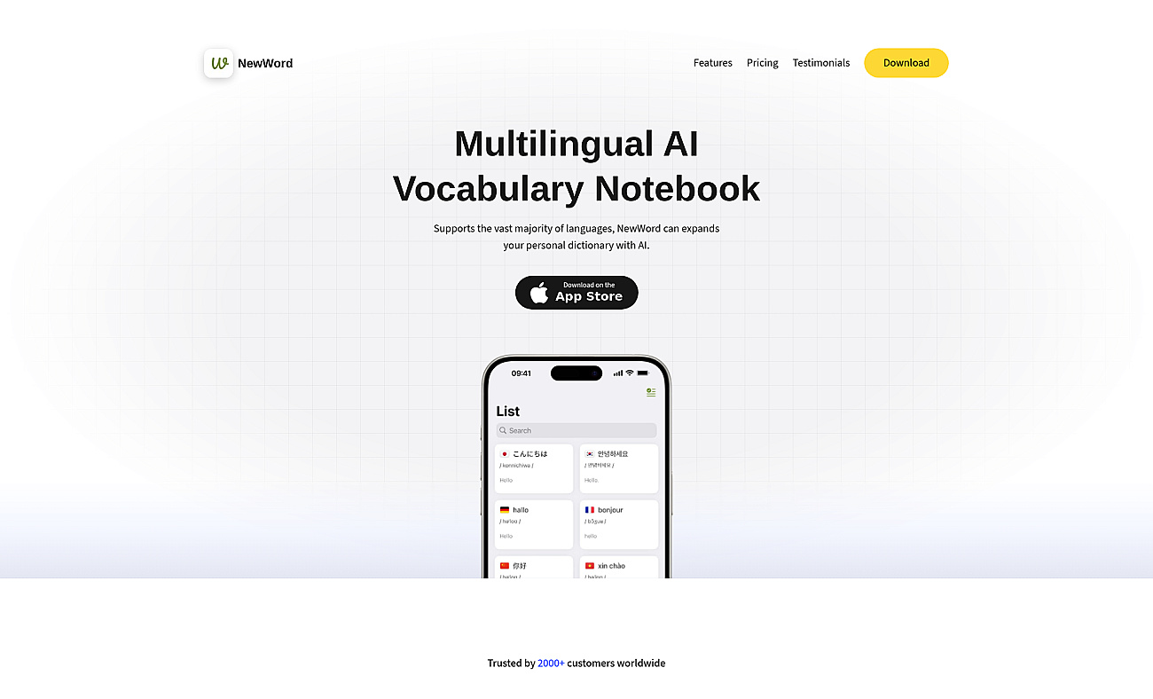 NewWord screenshot