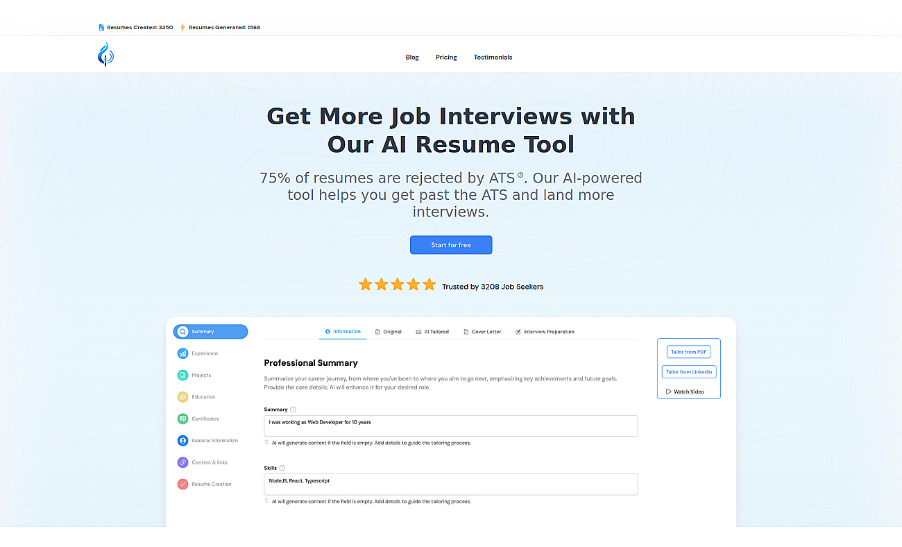 Magic-Resume screenshot