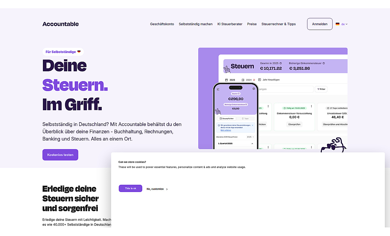 accountable.de screenshot
