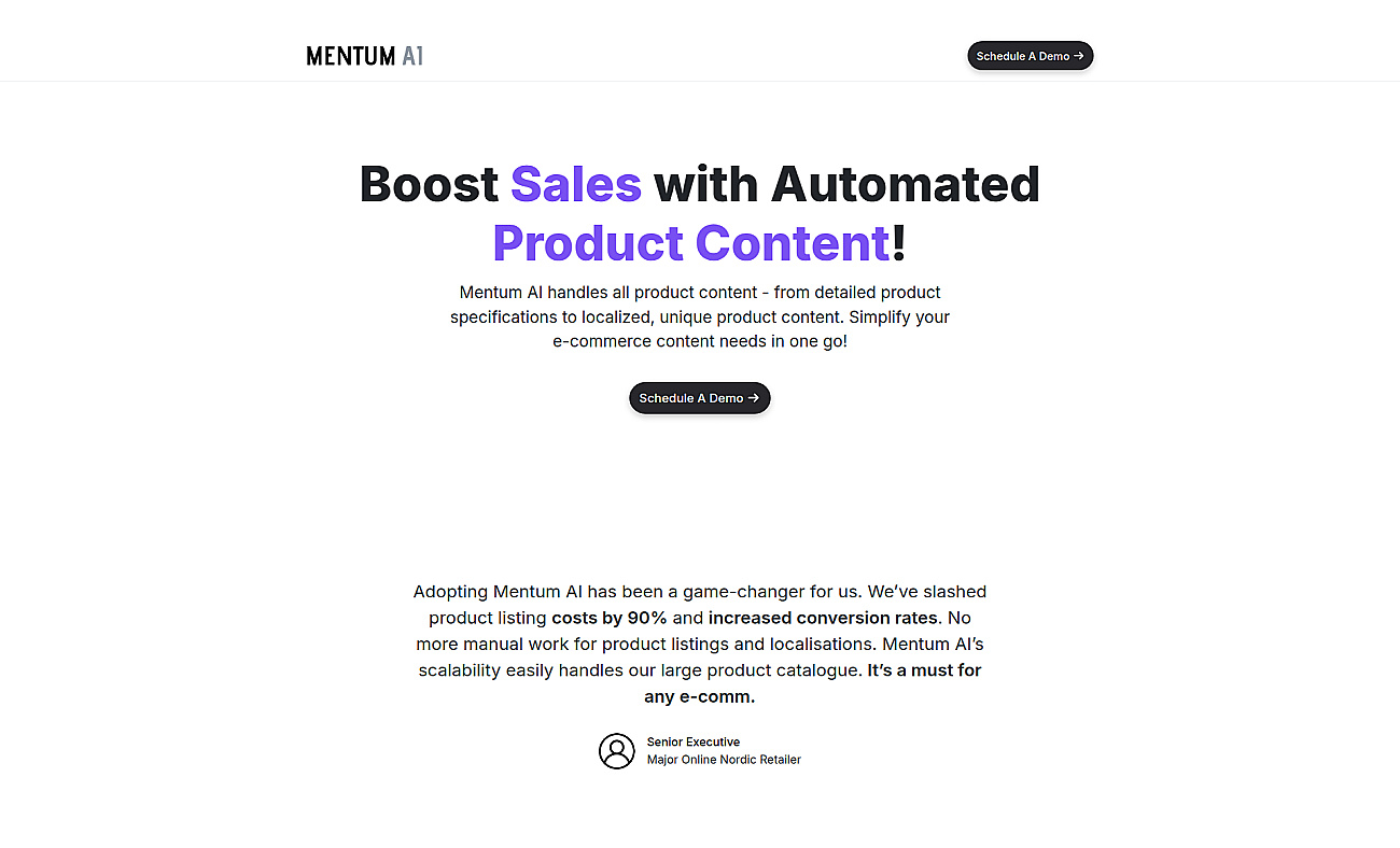 Mentum screenshot