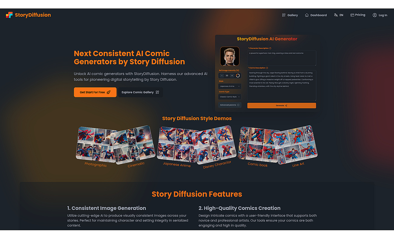 StoryDiffusion screenshot