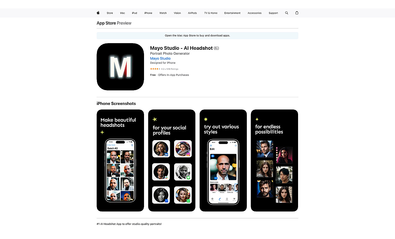 Mayo Studio screenshot