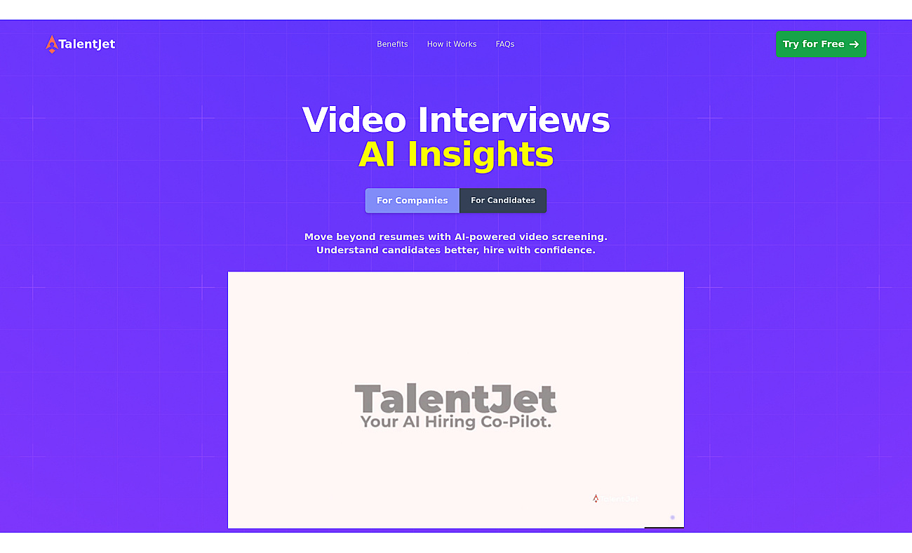 Talentjet.ai screenshot