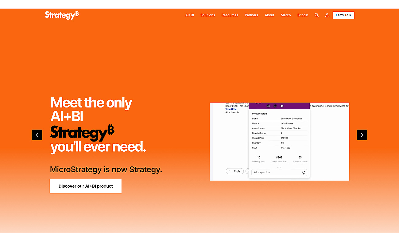 MicroStrategy screenshot