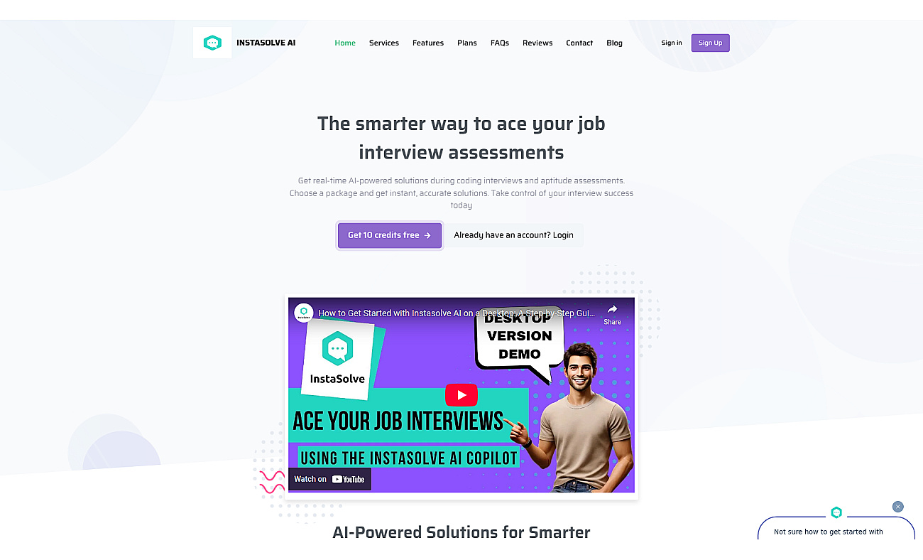 Instasolve AI screenshot