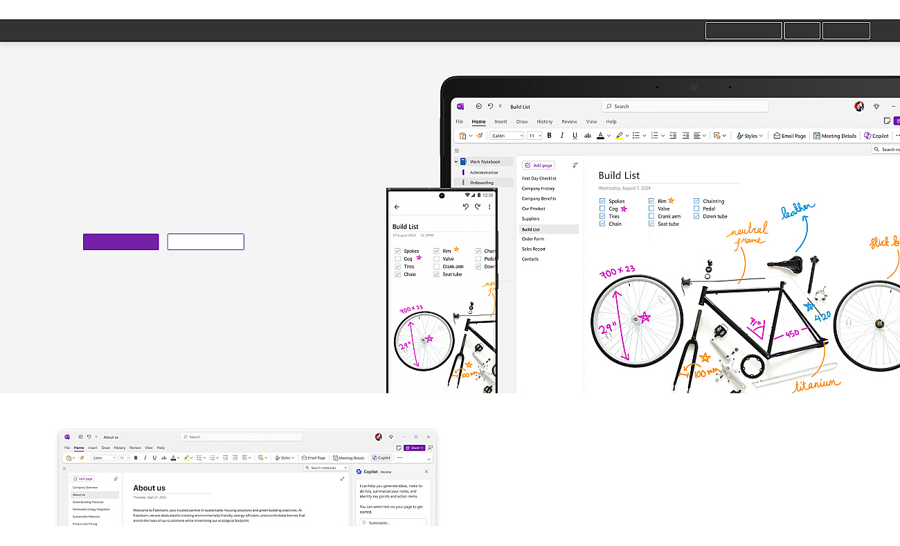 OneNote screenshot